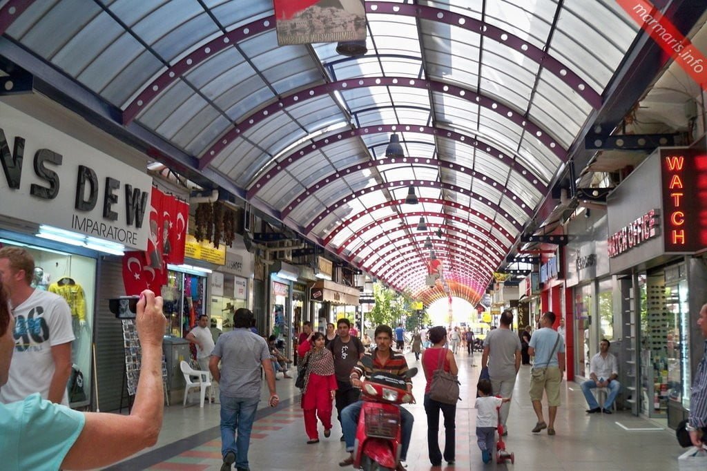 The Grand Bazaar, in Marmaris Town Centre, Mugla Province, Turkey