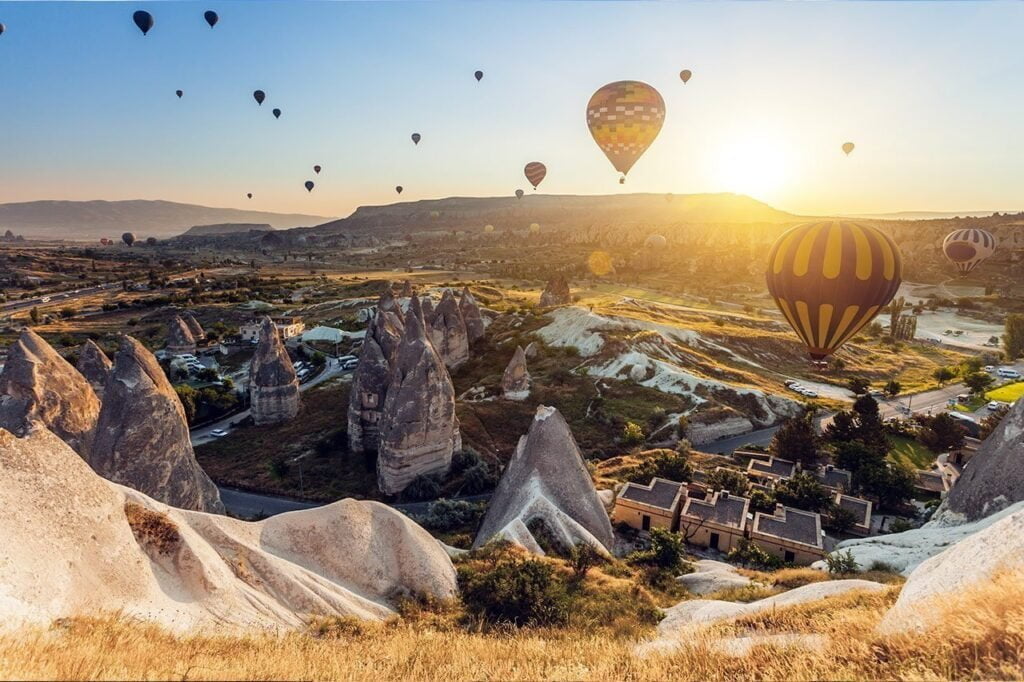 Hot air balloons over Cappadocia