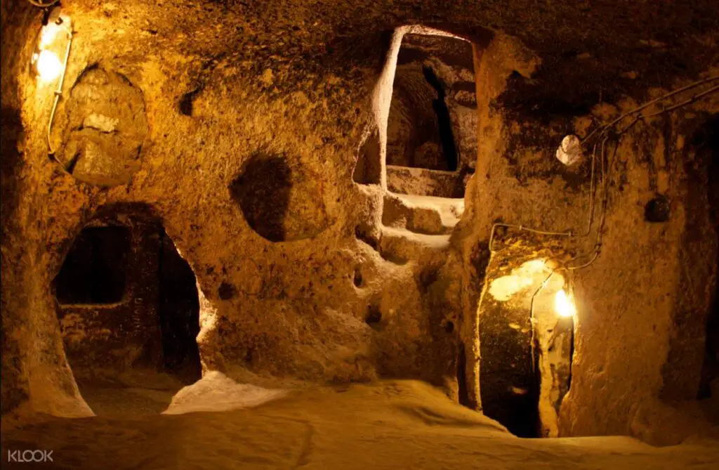 Kaymakli-underground-city in Cappadocia Turkey