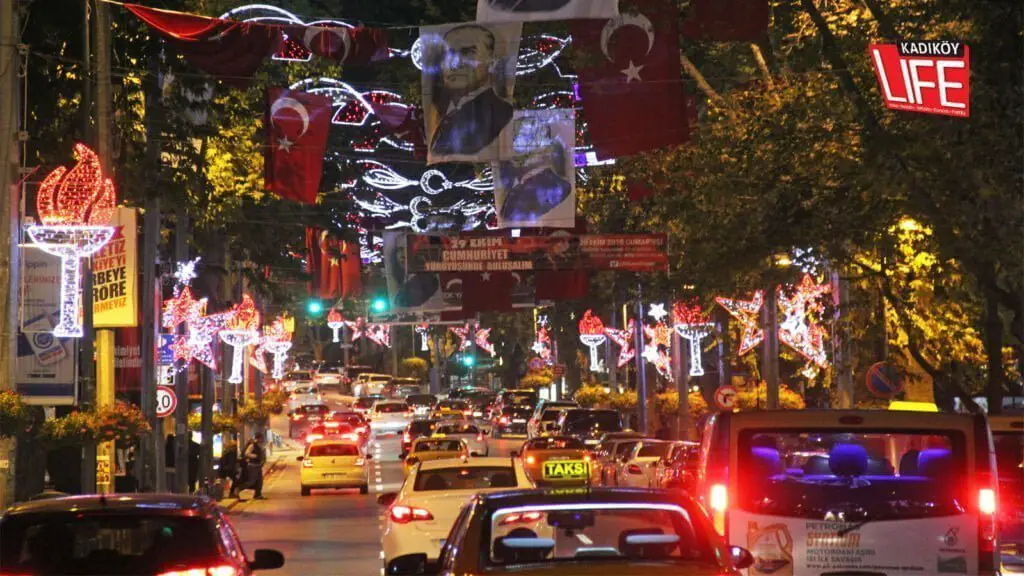 Shopping in bagdat-street in Istanbul