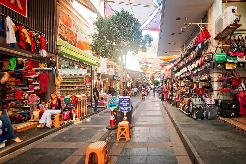 Kaleiçi Old Town Bazaar in Antalya